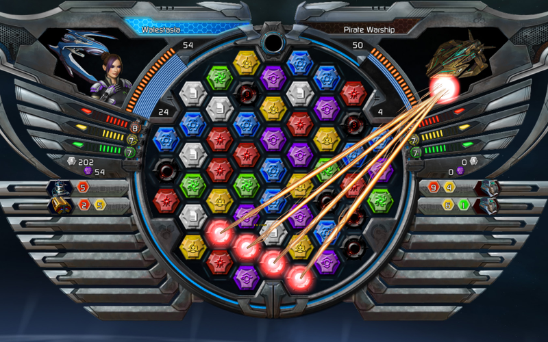 Illustration for article titled New(ish) Puzzle Quest: Galactrix Screens